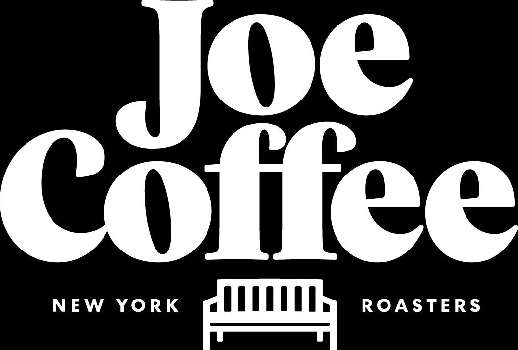 Joe Coffee NY logo white transparent