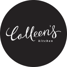 Colleen's Kitchen logo, circular black