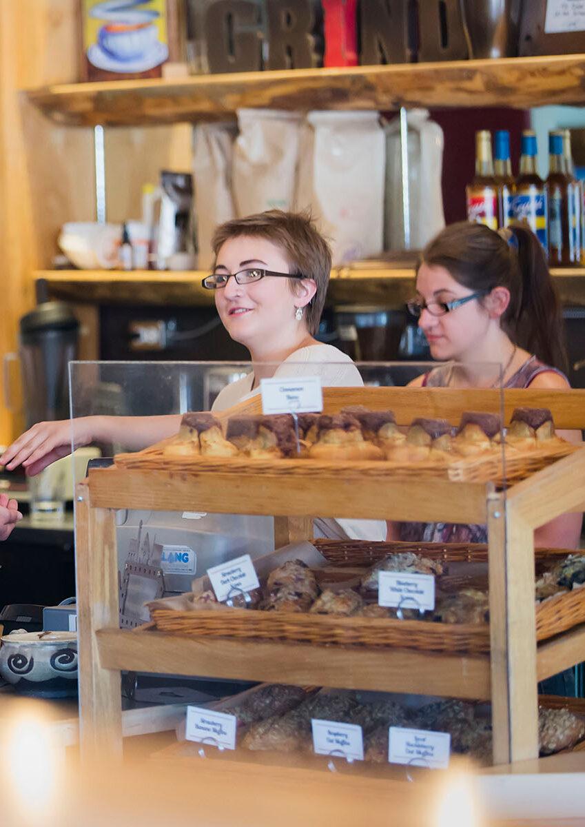 Alpine Grind Coffee House during morning rush