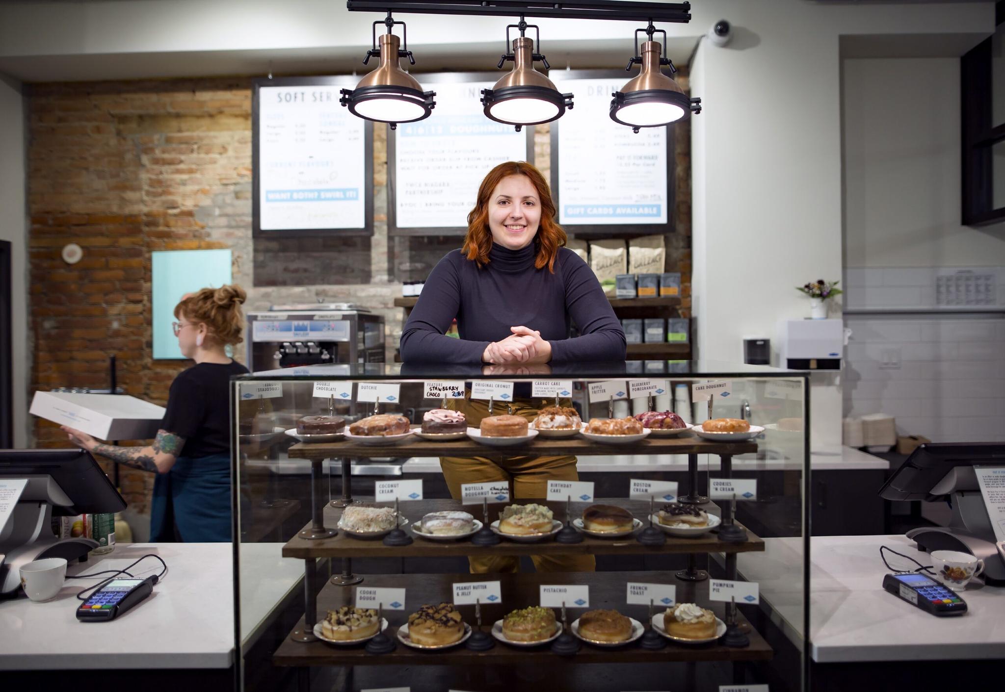 Tayler Book, co-owner of Beechwood Doughnuts, in the St. Catharines