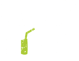 Clean Juice transparent logo, white .png