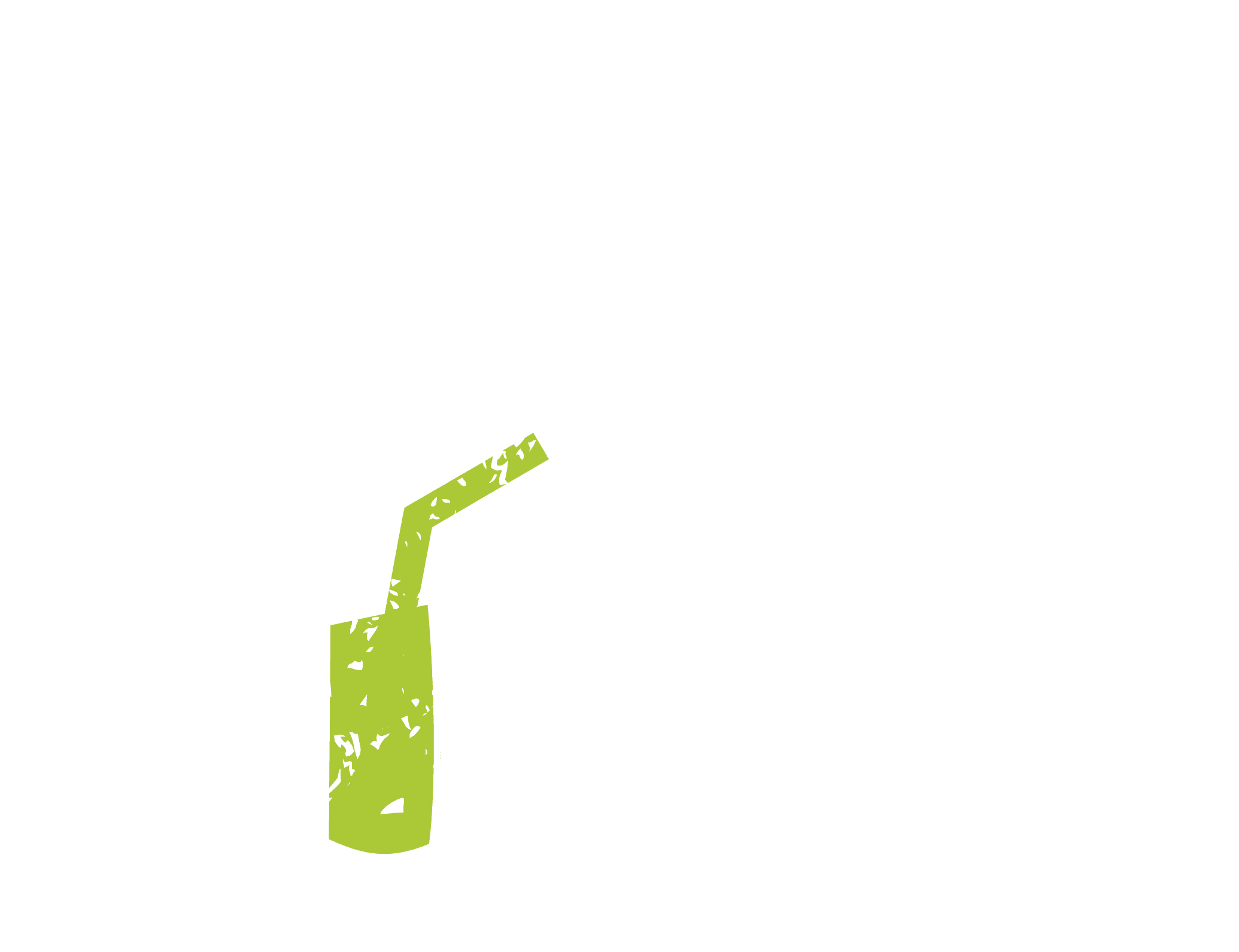 Clean Juice transparent logo, white .png