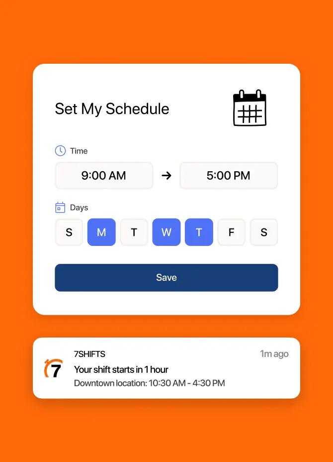 7shifts restaurant scheduling software on mobile