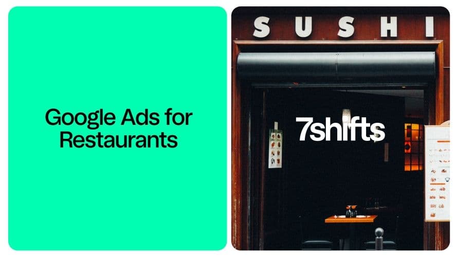 Restaurant Google Ads, Sushi restaurant entrance.